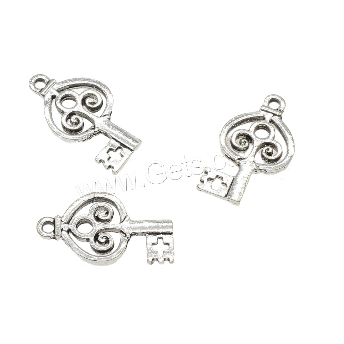 Zinc Alloy Key Pendants, plated, hollow, more colors for choice, 14x25x2mm, Hole:Approx 1.9mm, Approx 500PCs/KG, Sold By KG
