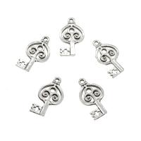 Zinc Alloy Key Pendants, plated, hollow Approx 1.9mm, Approx 