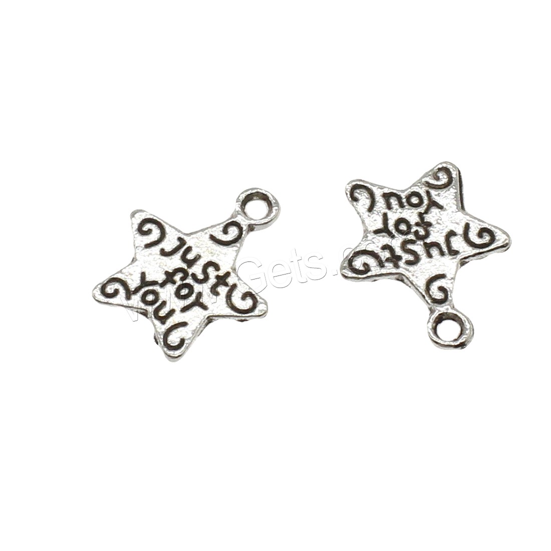 Zinc Alloy Star Pendant, plated, more colors for choice, 11.5x14x1mm, Hole:Approx 1.2mm, Approx 2500PCs/KG, Sold By KG