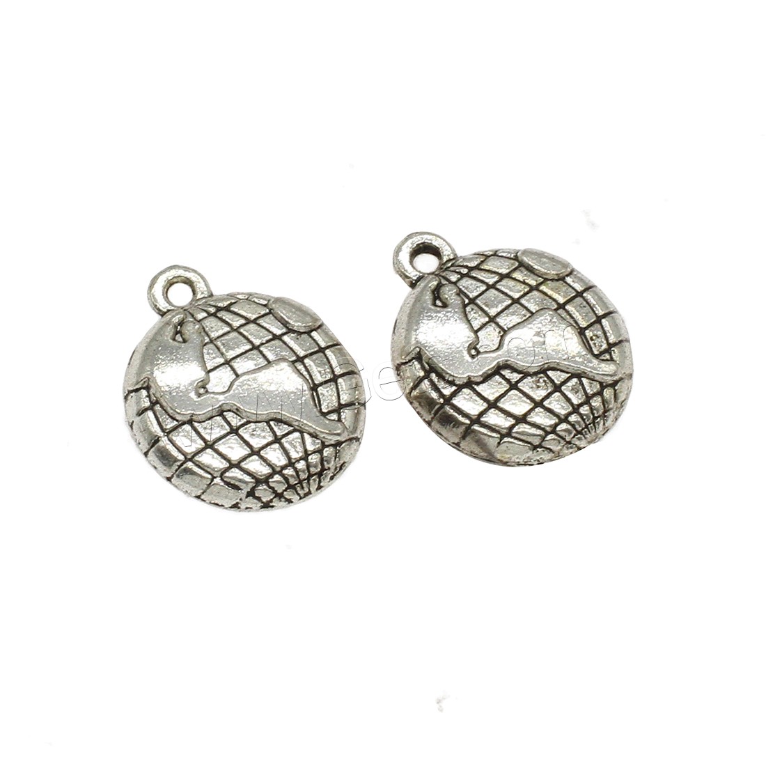 Zinc Alloy Jewelry Pendants, Globe, plated, more colors for choice, 16x19x3mm, Hole:Approx 1.5mm, Approx 625PCs/KG, Sold By KG