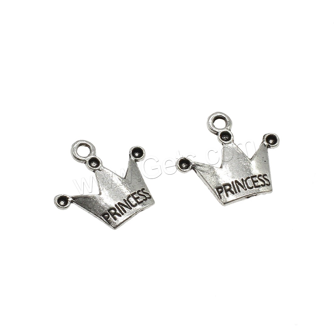 Zinc Alloy Crown Pendants, plated, more colors for choice, 18x17x2.5mm, Hole:Approx 1.9mm, Approx 1111PCs/KG, Sold By KG