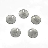 Zinc Alloy Flat Round Pendants, plated Approx 2.5mm, Approx 