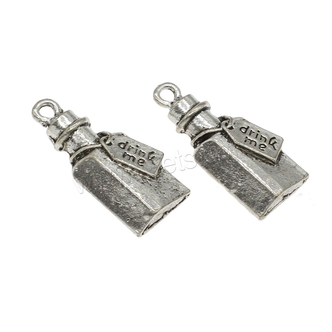 Bijoux pendentifs en Zinc alliage , alliage de zinc, Placage, plus de couleurs à choisir, 15x32.5x4mm, Trou:Environ 2.5mm, Environ 312PC/kg, Vendu par kg