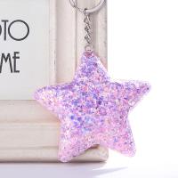 Sequins Key Clasp, with Zinc Alloy, Star, for woman 