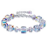 Кристалл браслеты, Кристаллы, Регулируемый & ювелирные изделия моды & разные стили для выбора & Женский, 7mm, длина:7 дюймовый, продается Strand