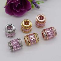 Cubic Zirconia Brass Beads, plated, with cubic zirconia 