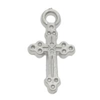 Copper Coated Plastic Pendant Setting, Cross, platinum color plated Approx 2mm, Approx 
