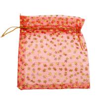 Organza Jewelry Pouches Bags, multifunctional & with star pattern 120*100mm, Approx 