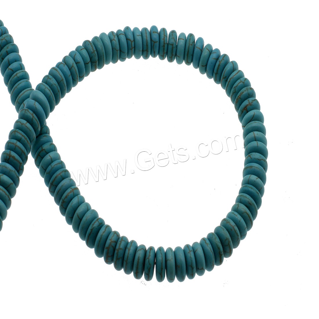 Synthetic Turquoise Beads, Flat Round, different size for choice, skyblue, Hole:Approx 1mm, Sold By Strand