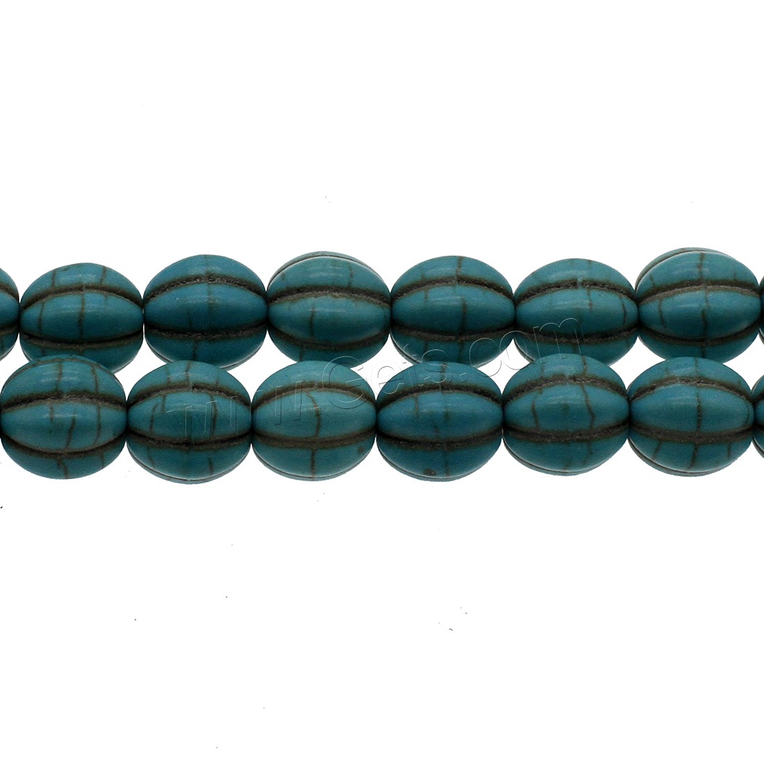 Bolas turquesas sintéticos, Turquesa sintético, Bricolaje & diverso tamaño para la opción, Azul Celeste, agujero:aproximado 0.9mm, Vendido por Sarta