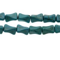 Synthetische Türkis Perlen, DIY, himmelblau, 12*8mm, Bohrung:ca. 1.5mm, ca. 29PCs/Strang, verkauft von Strang