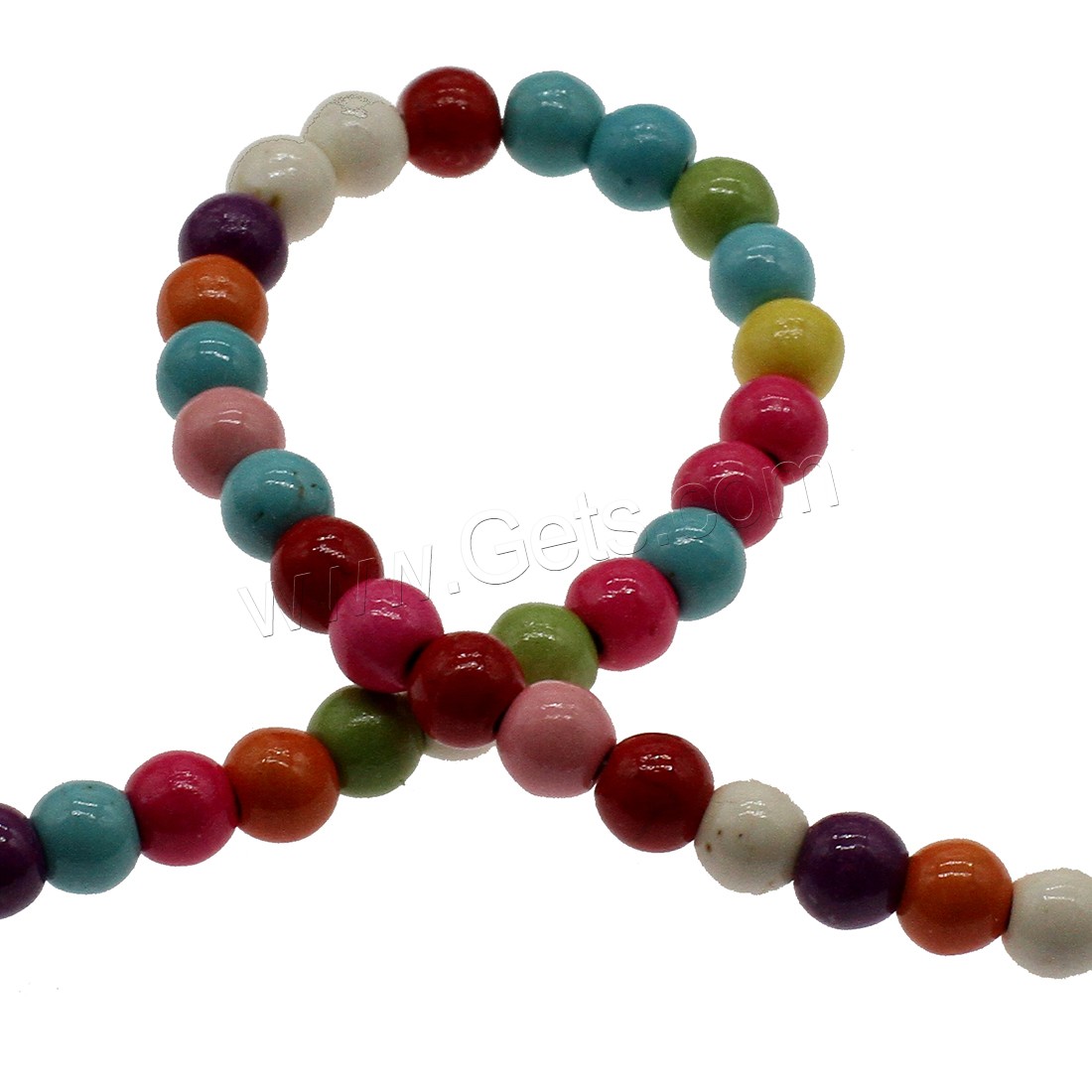 Synthetic Turquoise Beads, Round, different size for choice, more colors for choice, Hole:Approx 1mm, Sold By Strand
