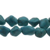 Synthetische Türkis Perlen, DIY, himmelblau, 16x13x12mm, Bohrung:ca. 0.8mm, Länge:ca. 14.9 ZollInch, verkauft von Strang