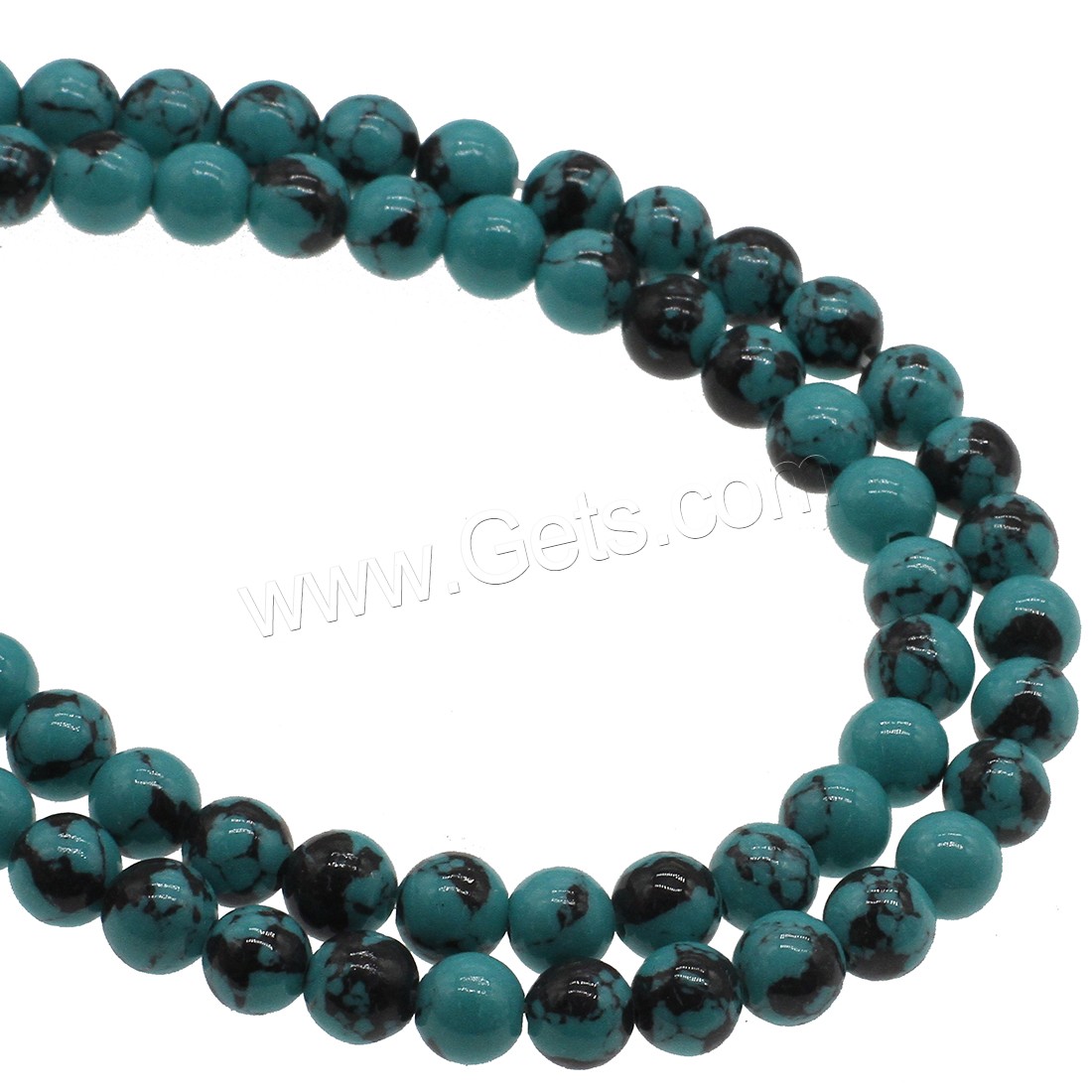 Synthetic Turquoise Beads, Round, different size for choice, skyblue, Hole:Approx 1mm, Sold By Strand
