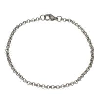 Stainless Steel Chain Bracelets, fashion jewelry & Unisex, original color Approx 8.27 Inch 