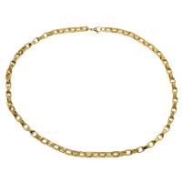 Stainless Steel Chain Necklace, fashion jewelry & Unisex, golden Approx 22.04 Inch 