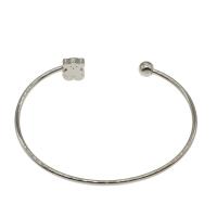 Stainless Steel Cuff Bangle, Bear, fashion jewelry & for woman, original color Inner Approx 62mm 
