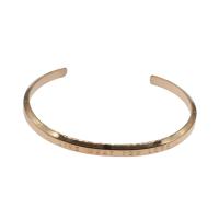 Stainless Steel Cuff Bangle, fashion jewelry & for woman, rose gold color Inner Approx 52mm 