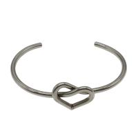 Stainless Steel Cuff Bangle, Heart, fashion jewelry & for woman, original color Inner Approx 59mm 