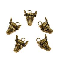 Stainless Steel Animal Pendants, antique gold color Approx 3mm 