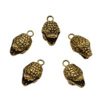 Stainless Steel Animal Pendants, Snake, antique gold color Approx 2.4mm 