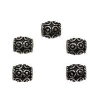 Perles European en acier inoxydable, noircir, couleur originale Environ 5mm, Vendu par PC