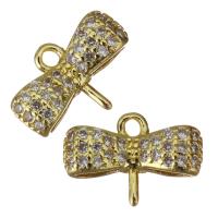 Cubic Zirconia Micro Pave Brass Pendant, gold color plated, micro pave cubic zirconia 1mm Approx 1.5mm 
