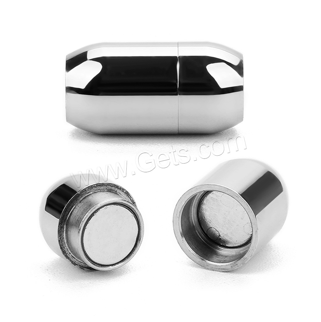 316L Stainless Steel Magnetic Clasp, plated, different size for choice, more colors for choice, Sold By Bag