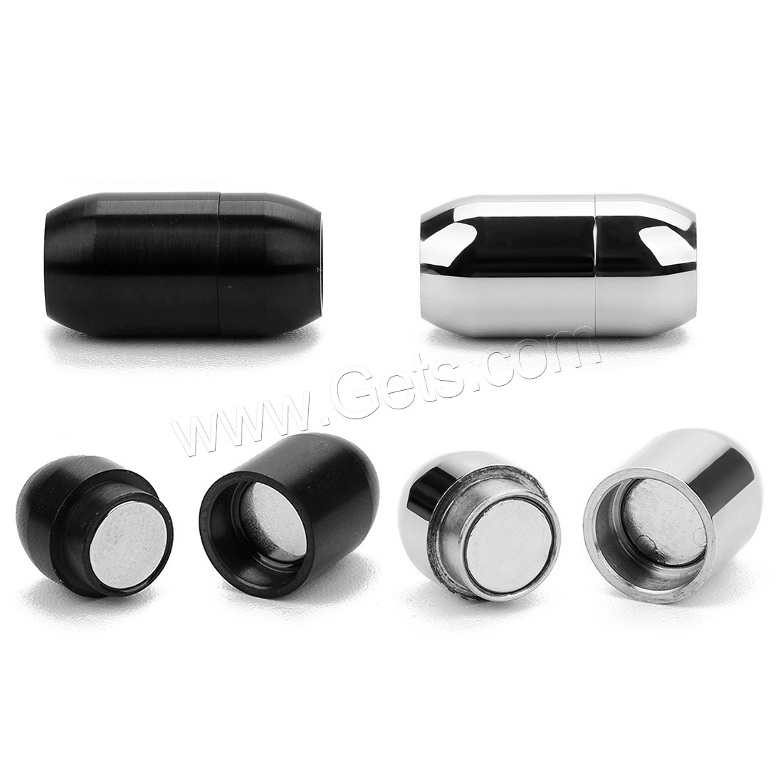 316L Stainless Steel Magnetic Clasp, plated, different size for choice, more colors for choice, Sold By Bag