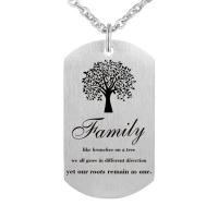 Fashion Stainless Steel Jewelry Sets, key chain & pendant & necklace, silver color plated, Unisex & frosted Inch 