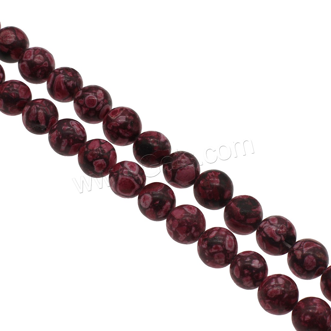 Synthetic Turquoise Beads, Round, different size for choice, deep red, Hole:Approx 1mm, Sold By Strand