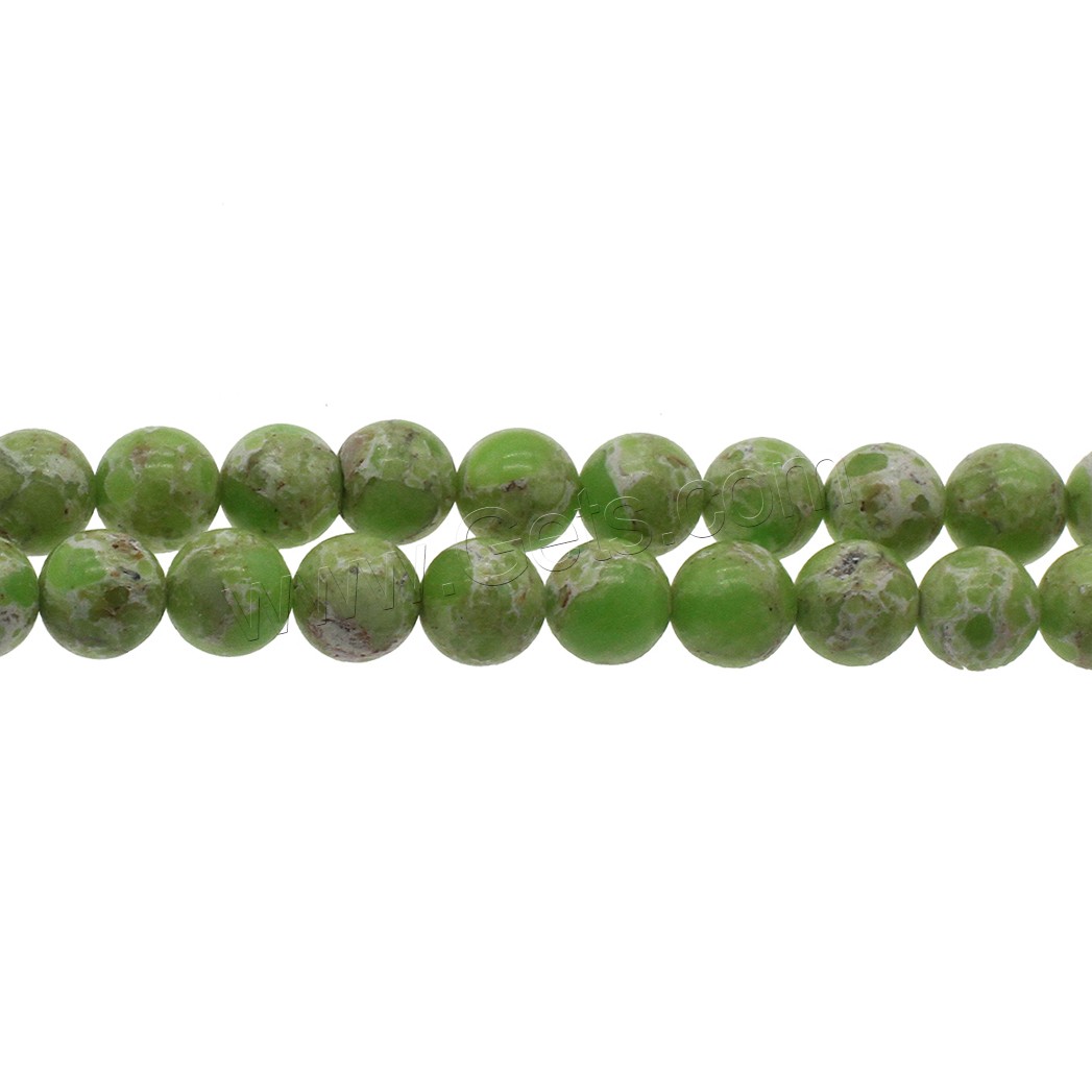 Bolas turquesas sintéticos, Turquesa sintético, Esférico, diverso tamaño para la opción, verde, agujero:aproximado 1mm, Vendido por Sarta