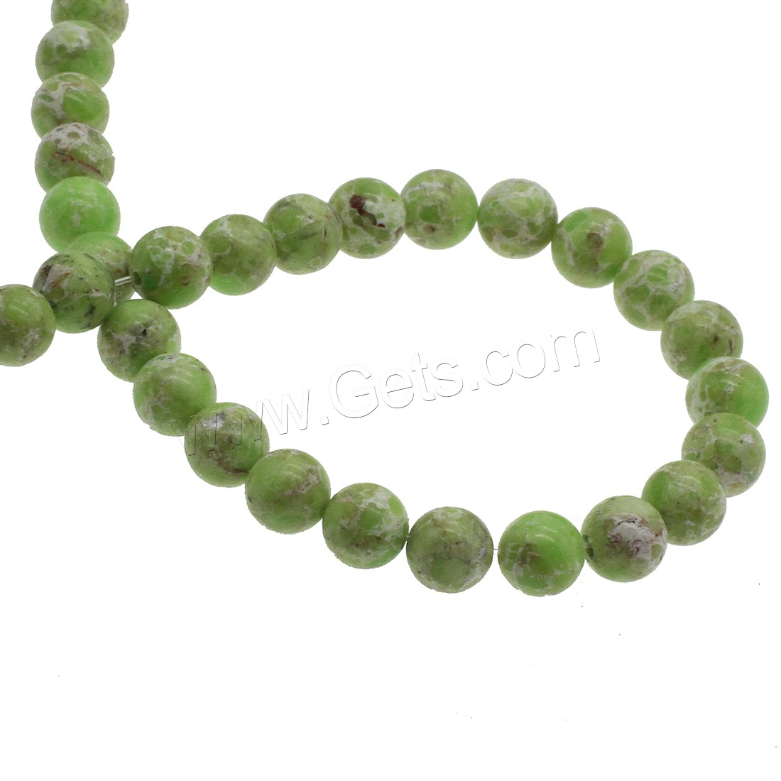 Synthetic Turquoise Beads, Round, different size for choice, green, Hole:Approx 1mm, Sold By Strand