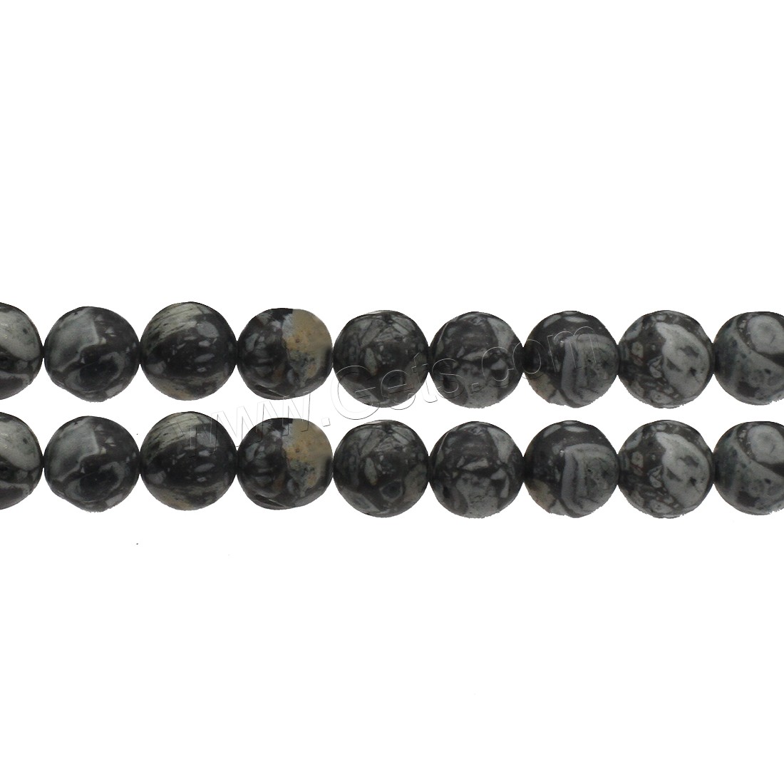 Synthetic Turquoise Beads, Round, different size for choice, black, Hole:Approx 1mm, Sold By Strand