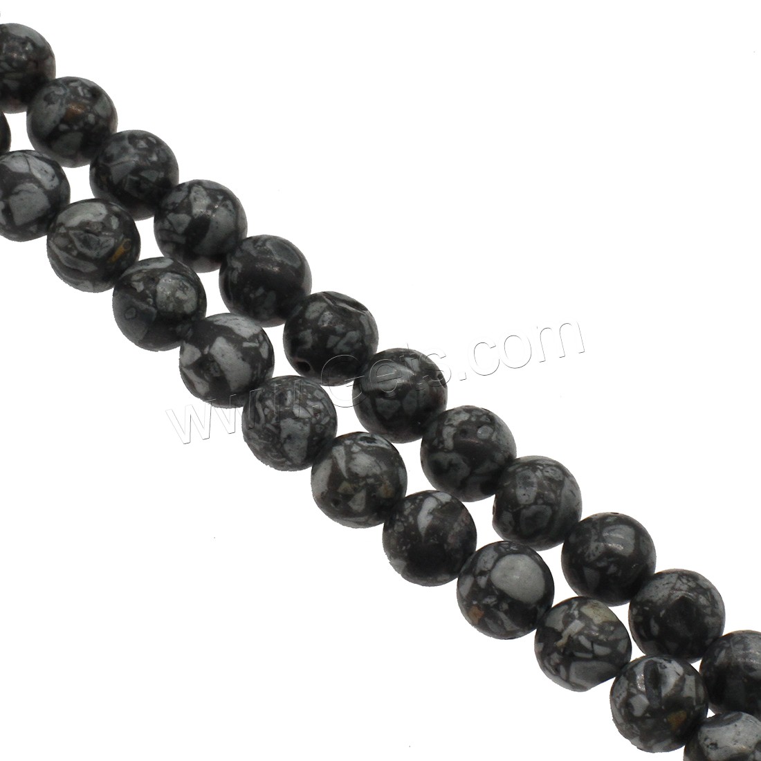 Synthetic Turquoise Beads, Round, different size for choice, black, Hole:Approx 1mm, Sold By Strand