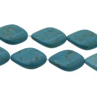 Synthetische Türkis Perlen, DIY, himmelblau, 28x18.5x6.5mm, Bohrung:ca. 1mm, ca. 13PCs/Strang, verkauft von Strang