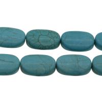 Synthetische Türkis Perlen, DIY, himmelblau, 25x18x7.5mm, Bohrung:ca. 0.5mm, ca. 13PCs/Strang, verkauft von Strang