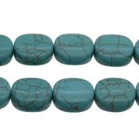 Synthetische Türkis Perlen, DIY, himmelblau, 20*8mm, Bohrung:ca. 1mm, ca. 17PCs/Strang, verkauft von Strang