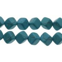 Synthetic Turquoise Beads,  Square skyblue Approx 1mm 