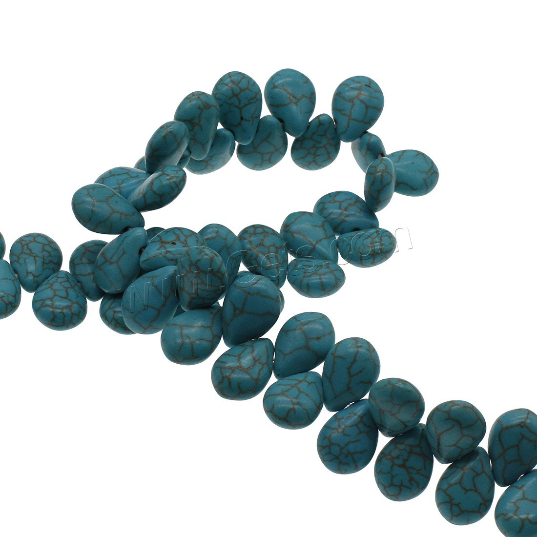Bolas turquesas sintéticos, Turquesa sintético, diverso tamaño para la opción, Azul Celeste, agujero:aproximado 1mm, Vendido por Sarta