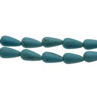 Synthetische Türkis Perlen, DIY, himmelblau, 14*7mm, Bohrung:ca. 1.8mm, ca. 25PCs/Strang, verkauft von Strang