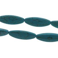 Synthetische Türkis Perlen, himmelblau, 30*10mm, Bohrung:ca. 1mm, ca. 12PCs/Strang, verkauft von Strang