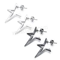 Stainless Steel Stud Earring, plated, fashion jewelry & Unisex 30mm 