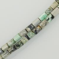 Green Grass Stone Beads, Column, fashion jewelry & DIY Approx 1mm Approx 15.5 Inch, Approx 