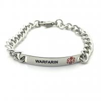 Titanium Steel Bracelet, silver color plated, fashion jewelry & curb chain & for woman, 205mm .2 Inch 