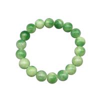 Jade Bracelets, Round, polished & for woman, light green Approx 7.5 Inch 