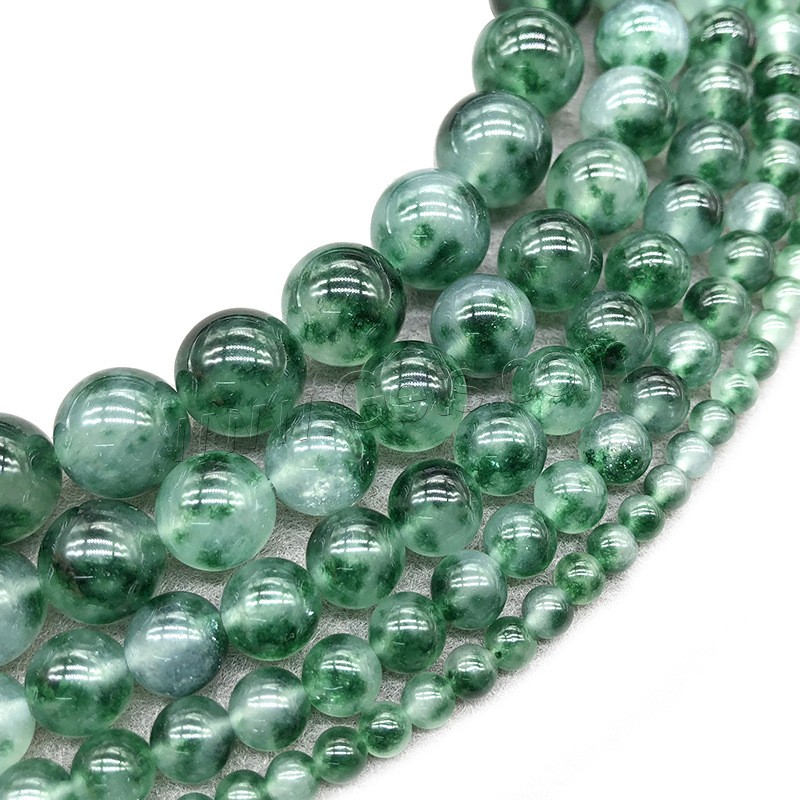 Green Calcedony Beads, Round, polished, DIY & different size for choice, more colors for choice, Hole:Approx 1mm, Sold By Strand