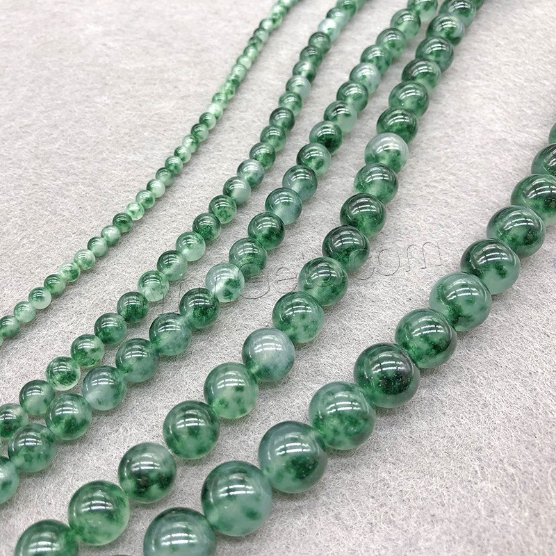 Green Calcedony Beads, Round, polished, DIY & different size for choice, more colors for choice, Hole:Approx 1mm, Sold By Strand