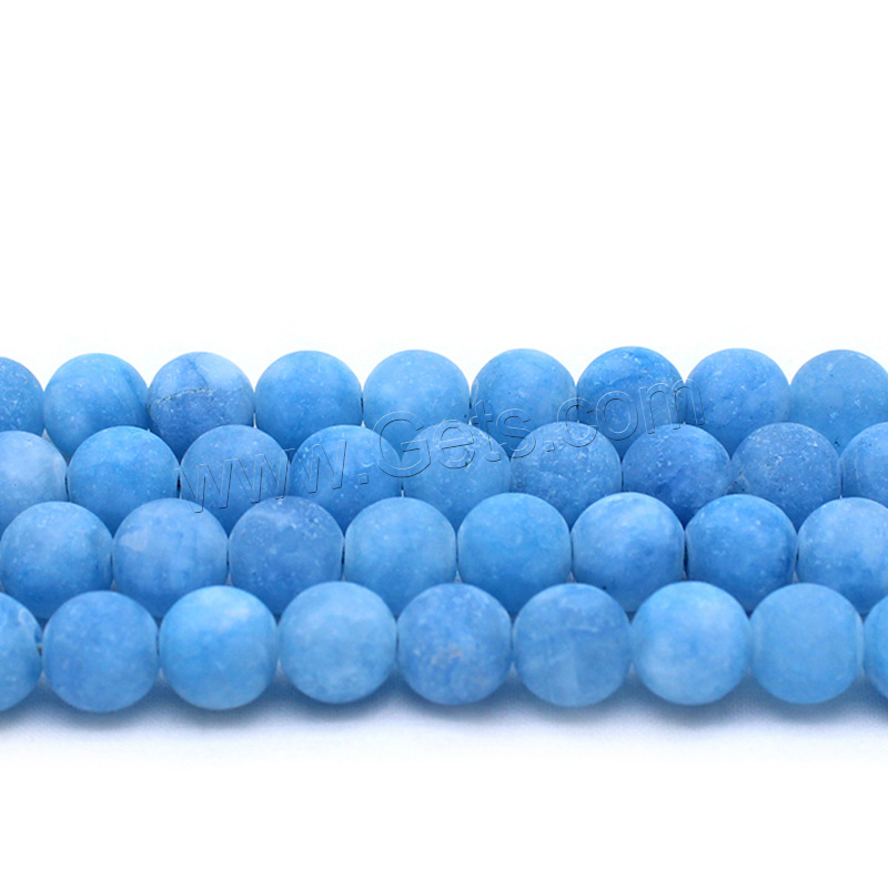 Aquamarine Beads, Round, DIY & different size for choice & frosted, more colors for choice, Hole:Approx 1mm, Sold By Strand