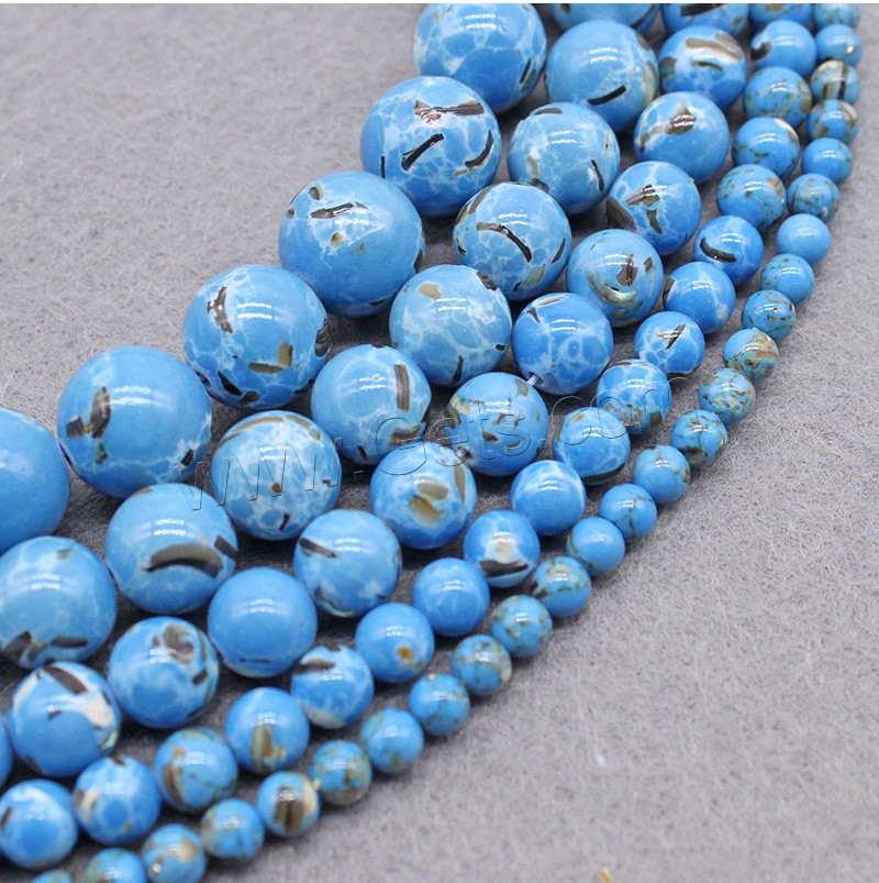 Perles en Turquoise synthétiques, Rond, DIY & normes différentes pour le choix, plus de couleurs à choisir, Trou:Environ 1mm, Vendu par brin